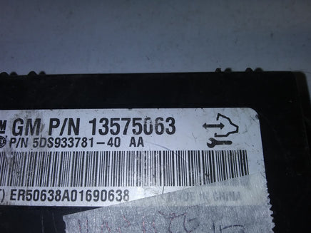 13575063 seat control module 2011 Chevrolet Cruze