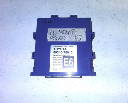 89340-78010 park aid assist control module 2017 Lexus NX200T