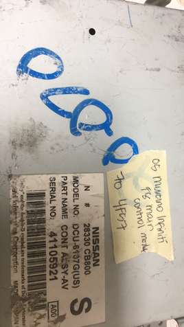 28330 CB800 Infiniti FX 2012 Body Control module 2005