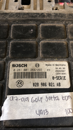 028 906 021 AB  Volkswagen VW Jetta or Golf 1997-1999 ecm ecu computer