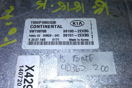 39100-2EXB5 ecm ecu computer 2015 Kia Forte
