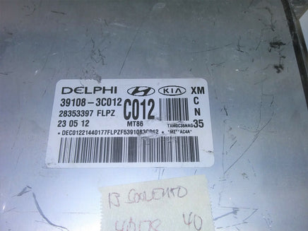 39108-3C012 ecm ecu computer 2013 Kia Sorento