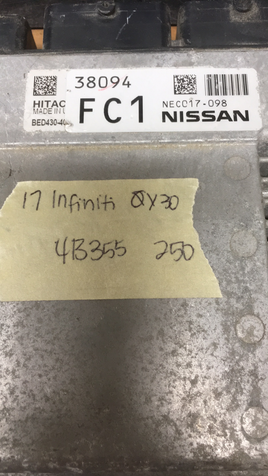 NEC017-098 Infiniti QX30 engine control module 2017