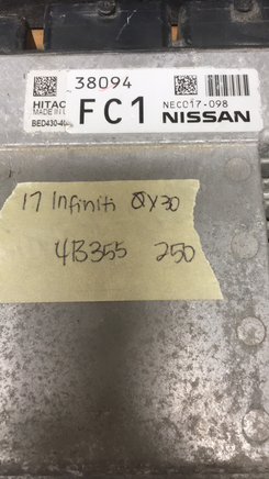 NEC017-098 Infiniti QX30 engine control module 2017