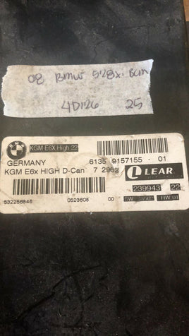 2008 BMW 528Xi bcm body control module 6135 9157155