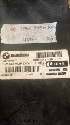 2008 BMW 528Xi bcm body control module 6135 9157155