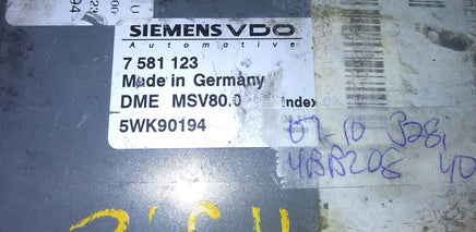 7 581 123 ecm ecu computer 2007-2010 BMW 328i 328
