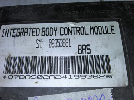 09353681 Camaro or Pontiac Firebird 1997-2002 bcm body control module