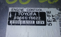 89661-16622 ecm ecu computer 1998-1999 Toyota Tercel