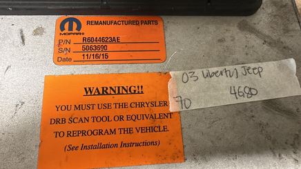 R6044623AE ecm ecu computer 2003 Jeep Liberty