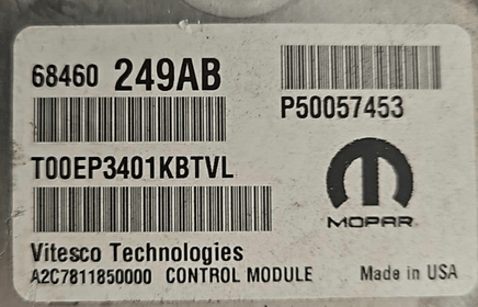 68460249AB ecm ecu computer 2021-2022 Dodge Ram Promaster - Swan Auto