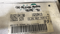 8162184190 Isuzu Rodeo 1994-1995 ecm ecu computer - Swan Auto