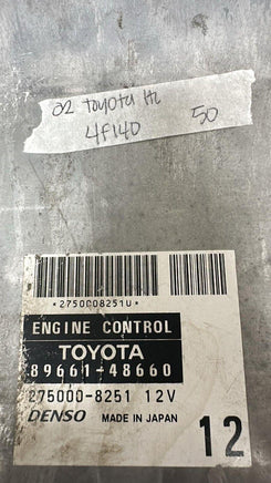 89661-48660 Toyota Highlander 2004 ecm ecu computer - Swan Auto