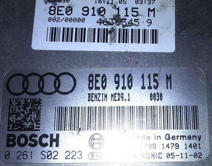 8E0 910 115 M ecm ecu computer 2006 Audi A4 - Swan Auto