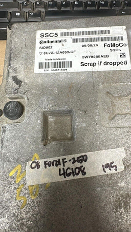 8U7A-12A650-CF ecm ecu computer 2008 Ford F250 F-250 - Swan Auto