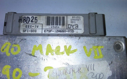 E7SF-12A650-Y1D ecm ecu computer 1990 Lincoln Mark V11 - Swan Auto