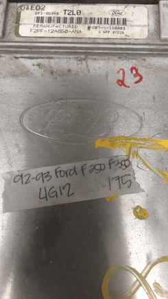 F2PF-12A650-ANA Ford F250 F-250 1992-1993 ecm ecu computer - Swan Auto
