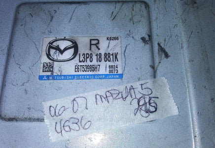 L3P8 18 881K ecm ecu computer 2006-2007 Mazda 5 Mazda5 - Swan Auto