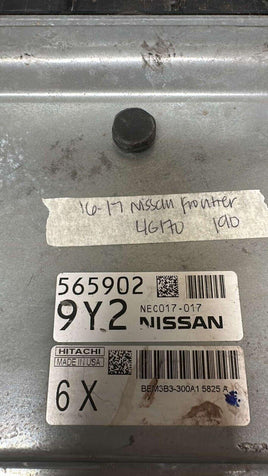 NEC017-017 Nissan Frontier or Pathfinder ecm ecu computer 2016-2017 - Swan Auto
