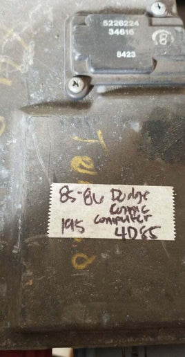 1985-1986 Dodge Plymouth or Chrysler ecm ecu computer 5226224 - Swan Auto