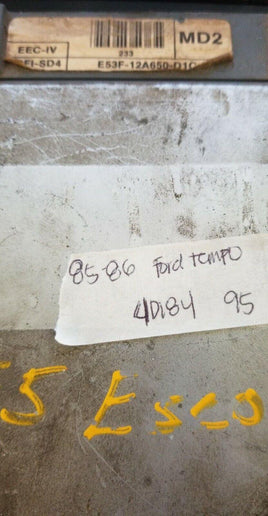 1985-1986 Ford Tempo ecm ecu computer E53F-12A650-D1C - Swan Auto