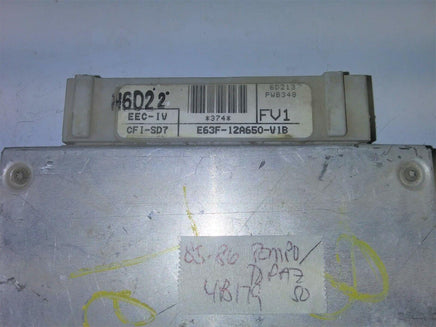1985-1986 Ford Tempo Mercury Topaz ecm ecu computer E63F-12A650-V1B - Swan Auto