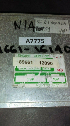 1985-1987 Toyota Corolla ecm ecu computer 89661-12090 - Swan Auto