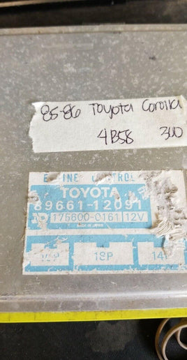 1985 Toyota Corolla ecm ecu computer 89661-12091 - Swan Auto