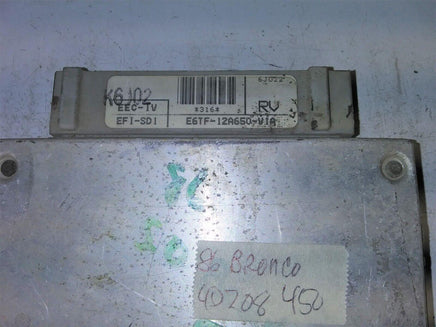 1986 Ford Bronco ecu ecm computer E6TF-12A650-V1A - Swan Auto