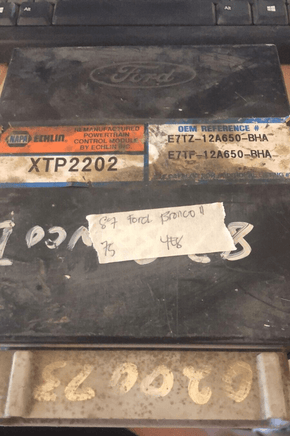 1987 Ford Ranger or Bronco 2 ecm ecu computer E7TZ-12A650-BHA - Swan Auto