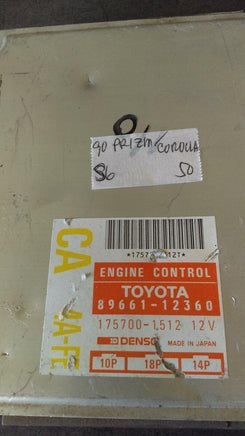 1990 Toyota Corolla or Prizm ecm ecu computer 89661-12360.