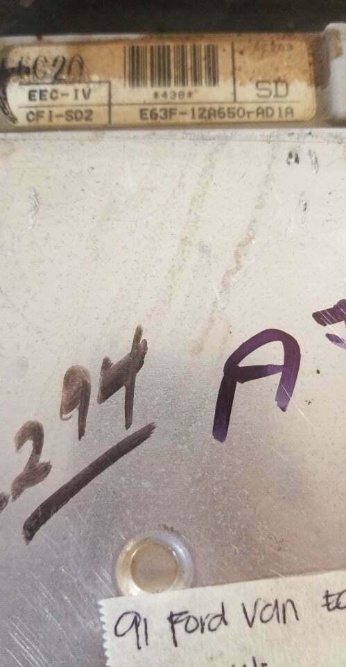 1991 Ford Van Engine Control Module E63F-12A650-AD1A | Swan Auto ECM LLC