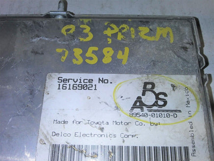 1993-1995 Geo Prizm ABS Control Module 89540-01010-D.