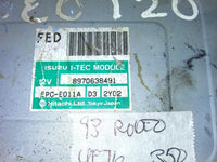 1993 Isuzu Rodeo ecm ecu computer 8970638491.