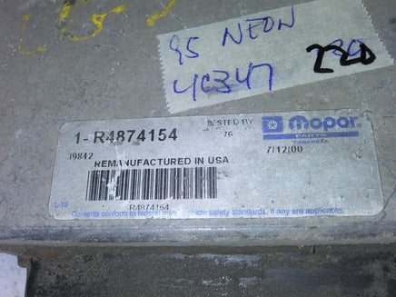 1995 Dodge or Plymouth Neon ecm ecu computer R4874154.