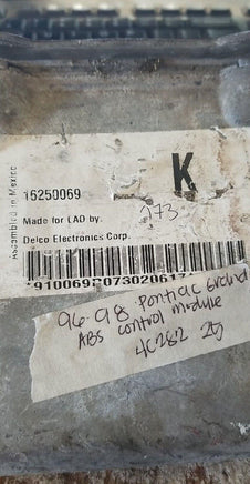 1996-1998 Pontiac Grand Am abs control module 16250069 - Swan Auto