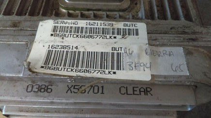 1996 Oldsmobile Cierra ECM ECU computer 16238514 - Swan Auto