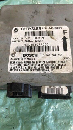 1998-2000 Dodge Caravan air bag module 04686256 - Swan Auto