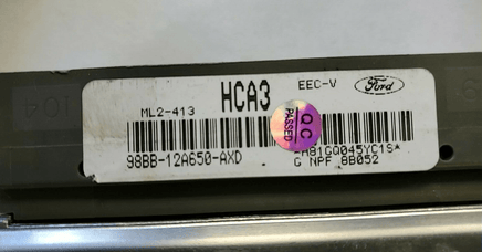 1998 Ford Contour or Mystique ecm ecu computer 98BB-12A650-AXD **Tested** - Swan Auto
