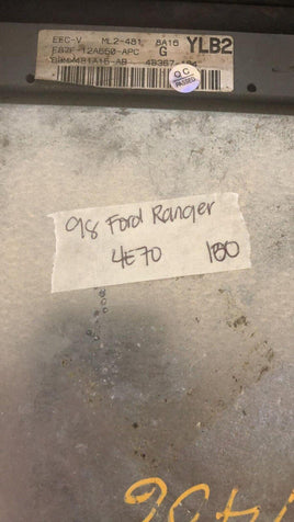 1998 Ford Ranger ecm ecu computer F87F-12A650-APC **Tested** - Swan Auto