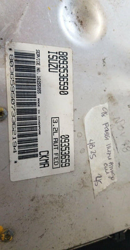 1998 Isuzu Amigo ecm ecu computer 8093536590 - Swan Auto
