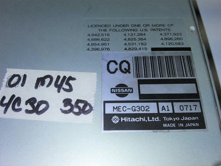 1999 Infiniti Q45 ecm ecu computer MEC-G302 - Swan Auto