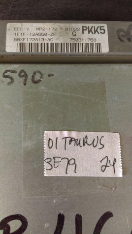 1F1F-12A650-ZF ecm ecu computer 2001 Ford Taurus or Mercury Sable **Tested** - Swan Auto