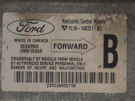 2000 Ford Expedition air bag module YL1A-14B321-BD - Swan Auto