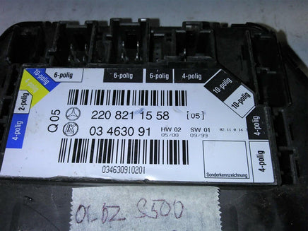 2001-2002 Mercedes S500 seat control module 220 821 15 58 - Swan Auto