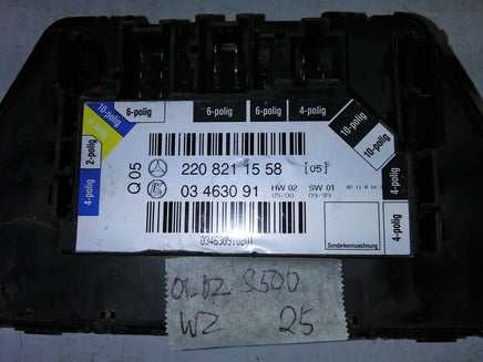 2001-2002 Mercedes S500 seat control module 220 821 15 58 - Swan Auto