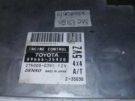 2001 Toyota 4-Runner 4Runner ecu ecm computer 89666-35420 - Swan Auto