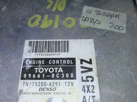 2001 Toyota Tundra ecm ecu computer 89661-0C300 - Swan Auto