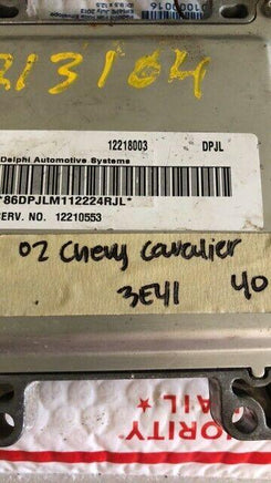 2002 Chevrolet Cavalier Pontiac Sunfire ecm ecu computer 12218003 **Tested** - Swan Auto