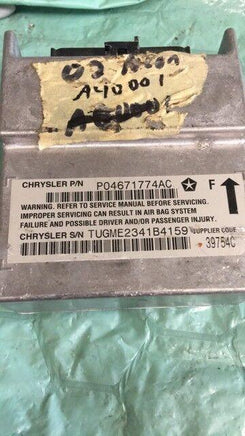 2002 Dodge Neon air bag module P04671774AC - Swan Auto